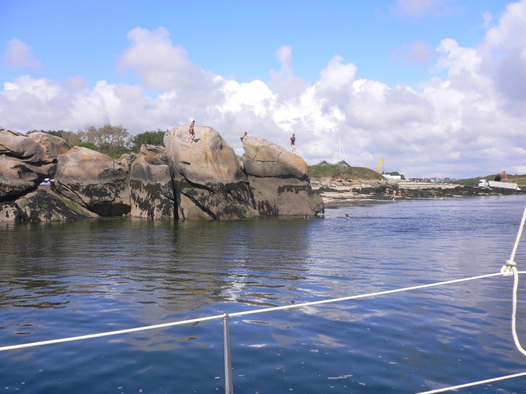 Roches � l'entr�e de l'Aber Ildut