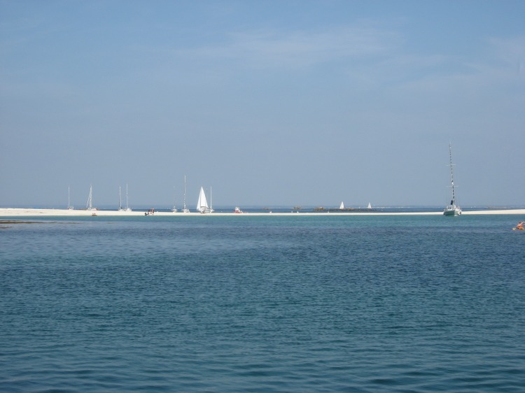 Le Banc de sable entre Bananec et St Nicolas