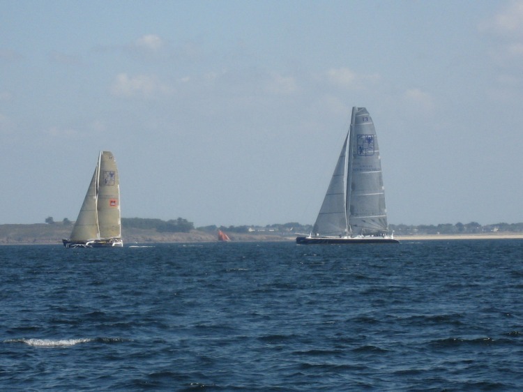 Gitana XI et Gitana XIV en entranement en Baie de Quiberon